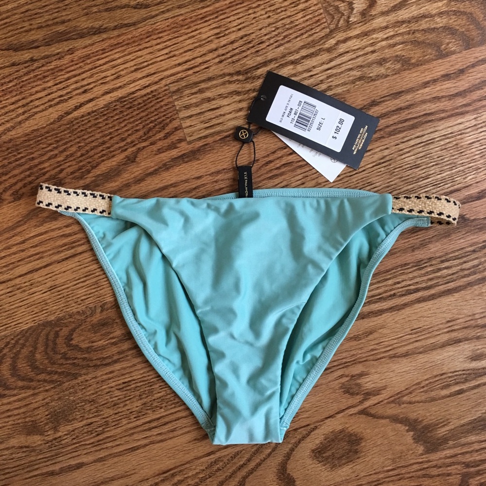 Vix Bikini Bottom in Foam Blue (L)
